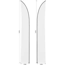 Legend 4m Sublimated Arcfin Double-Sided Flying Banner Skin (Excludes Hardware)