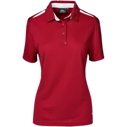 Ladies Simola Golf Shirt - RED - M