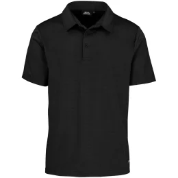 Mens Riviera Golf Shirt - BLACK - 5XL