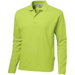 Mens Long Sleeve Zenith Golf Shirt - LIME - L