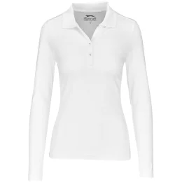 Ladies Long Sleeve Zenith Golf Shirt - WHITE - 3XL