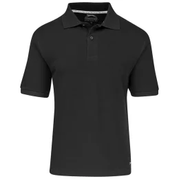 Mens Crest Golf Shirt - BLACK - 4XL
