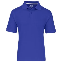 Mens Crest Golf Shirt - BLUE - M