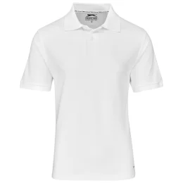 Mens Crest Golf Shirt - WHITE - 4XL