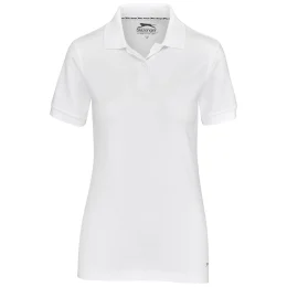 Ladies Crest Golf Shirt - WHITE - M