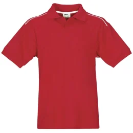 Mens Backhand Golf Shirt - RED - XL