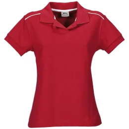Ladies Backhand Golf Shirt - RED - 4XL