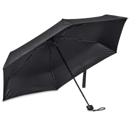 Serendipio Salem Recycled PET Compact Umbrella with EVA Pouch - BLACK