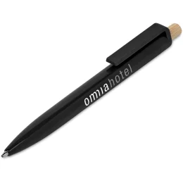 Altitude Tickit Recycled Plastic & Bamboo Ball Pen - BLACK