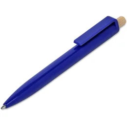Altitude Tickit Recycled Plastic & Bamboo Ball Pen - BLUE