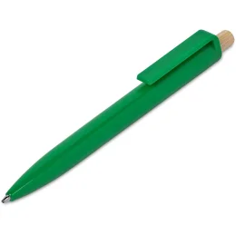 Altitude Tickit Recycled Plastic & Bamboo Ball Pen - GREEN