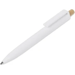 Altitude Tickit Recycled Plastic & Bamboo Ball Pen - SOLID WHITE