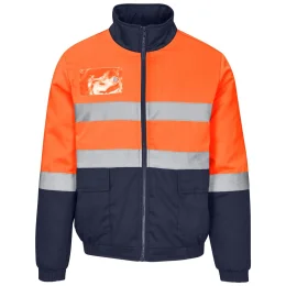 Foundation Hi-Viz Padded Jacket - ORANGE - 2XL
