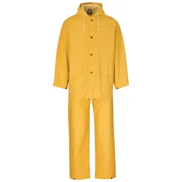 Light Hurricane Rubberised Polyester/PVC Rainsuit - YELLOW - 2XL